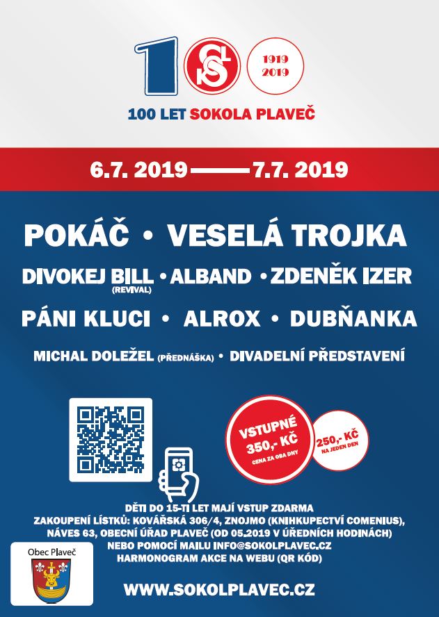 Oficiální plakát - 100 let Sokola Plaveč